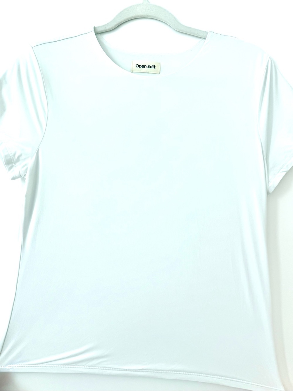 Women's White Short-Sleeve Crewneck Top